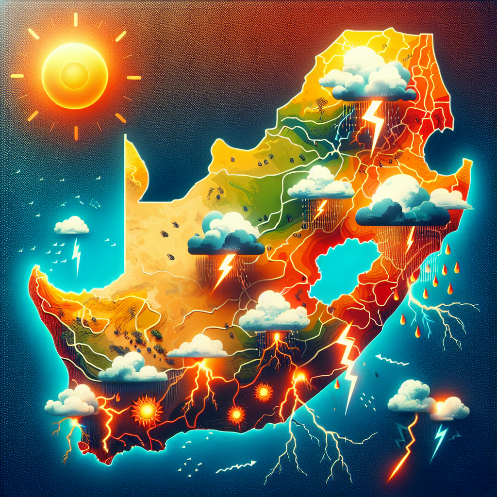 Weather Forecast: Warm Conditions and Thunderstorms Across South Africa