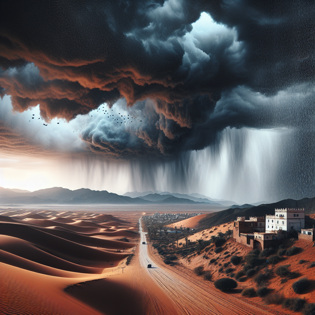 Alerte météo en Algérie : fortes pluies et tempêtes de sable le 12 avril