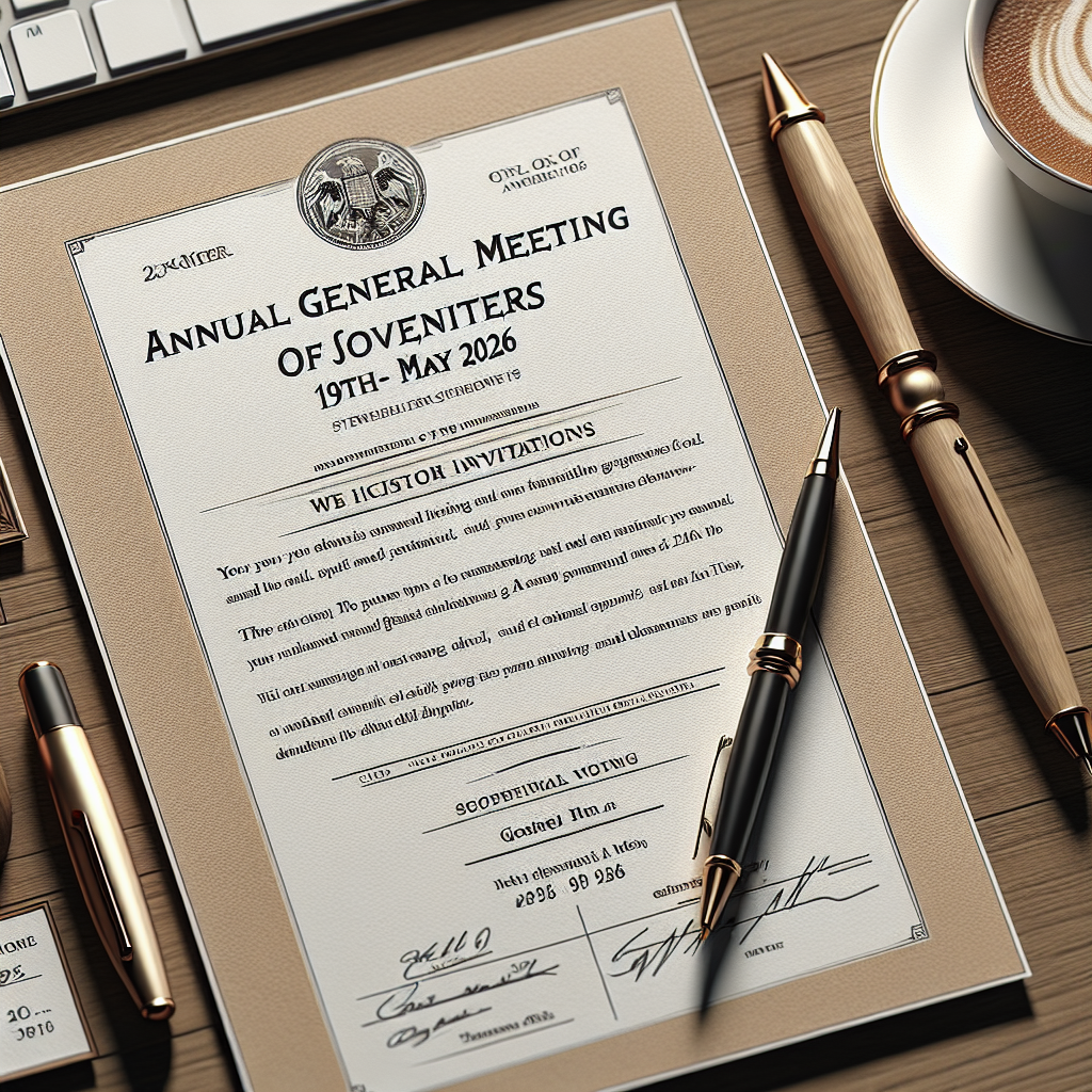 Convocation à l’AGO des actionnaires du 19 Mai 2026