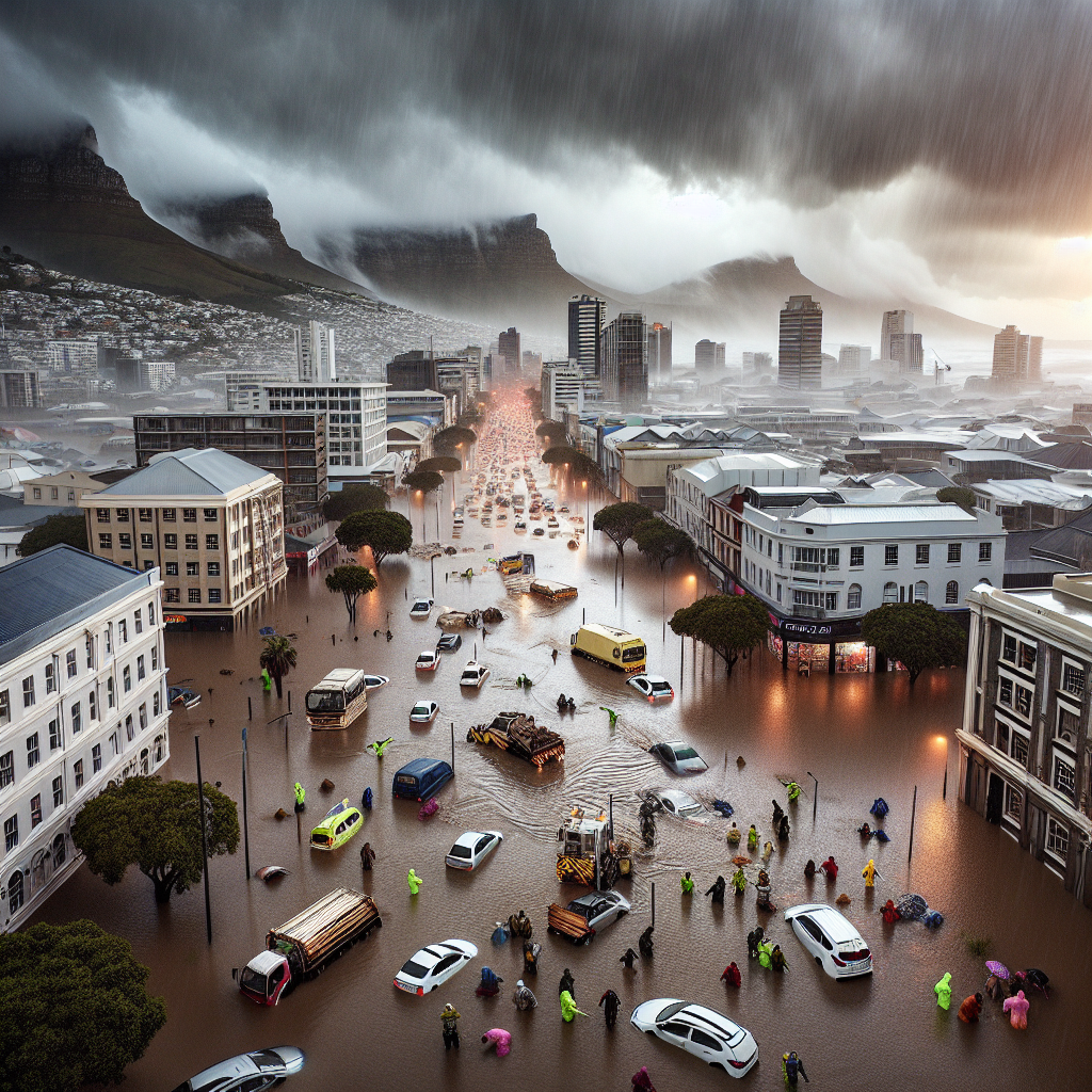 L'Afrique du Sud : Le Cap fait face aux inondations après de fortes pluies