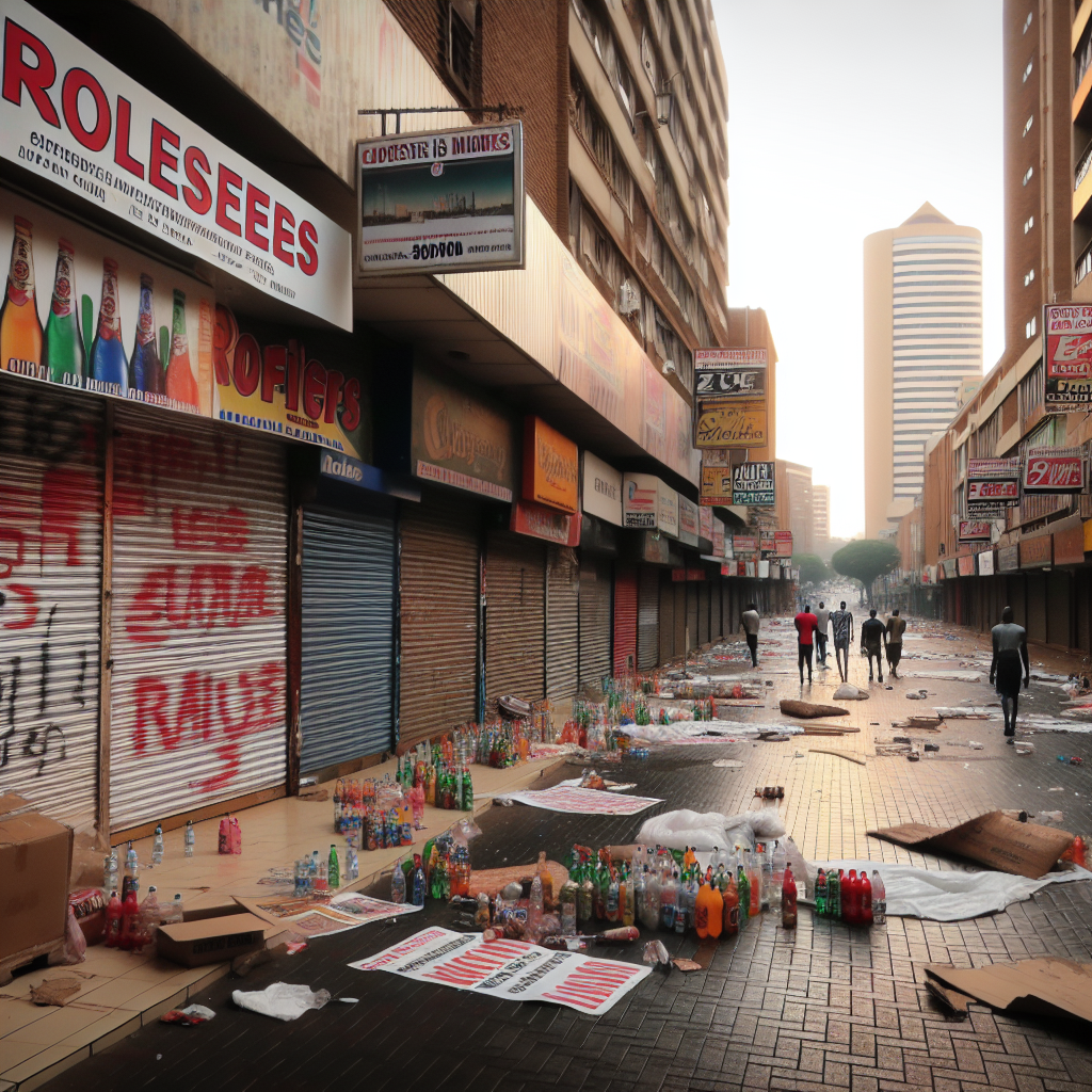 Fermeture des magasins à Durban suite à des manifestations locales contre les immigrés