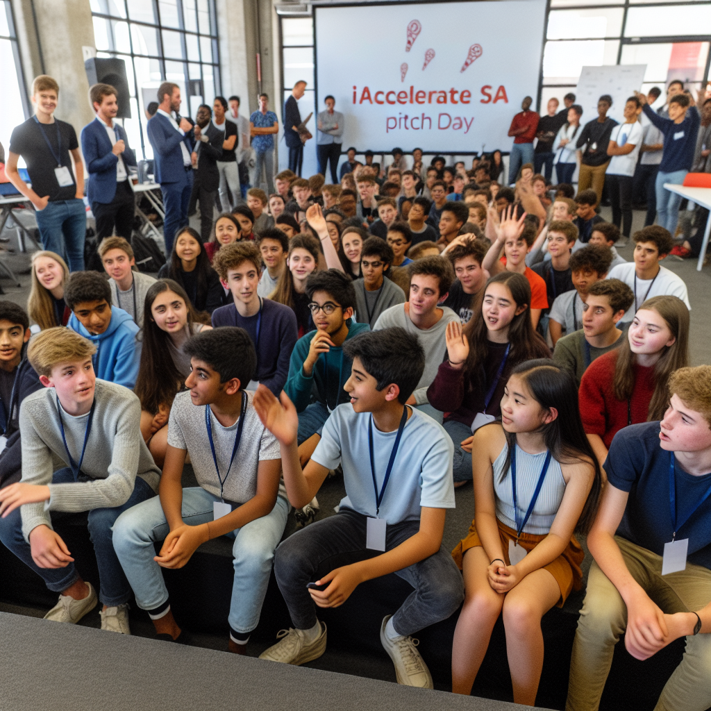 Des élèves de Cape Town présentent leurs startups lors de l'iAccelerate SA Pitch Day 2026