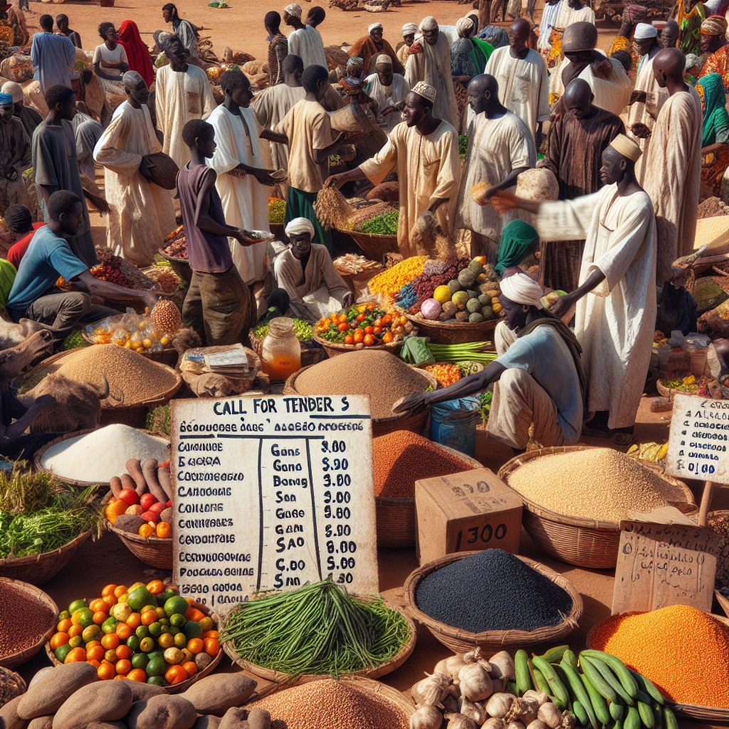 Appel d'offres pour l'acquisition de denrées alimentaires au Burkina Faso