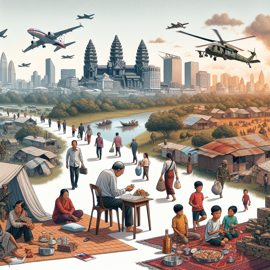 Les Cambodgiens en lutte avec des vies déplacées au milieu d'un cessez-le-feu tendu avec la Thaïlande