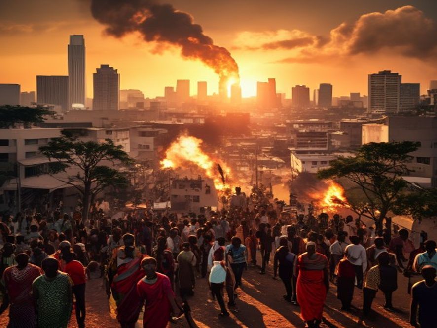 En Guinée, le grand marché de Nzérékoré ravagé par un incendie