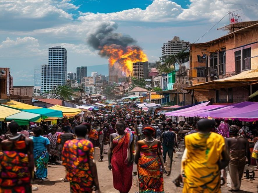 Incendie au marché de N’Zérékoré : enquête ouverte pour établir les responsabilités