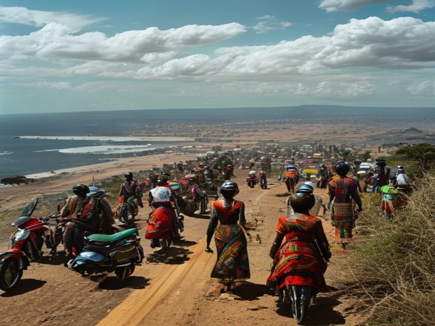 Le phénomène des convois de motos en Afrique de l'Ouest