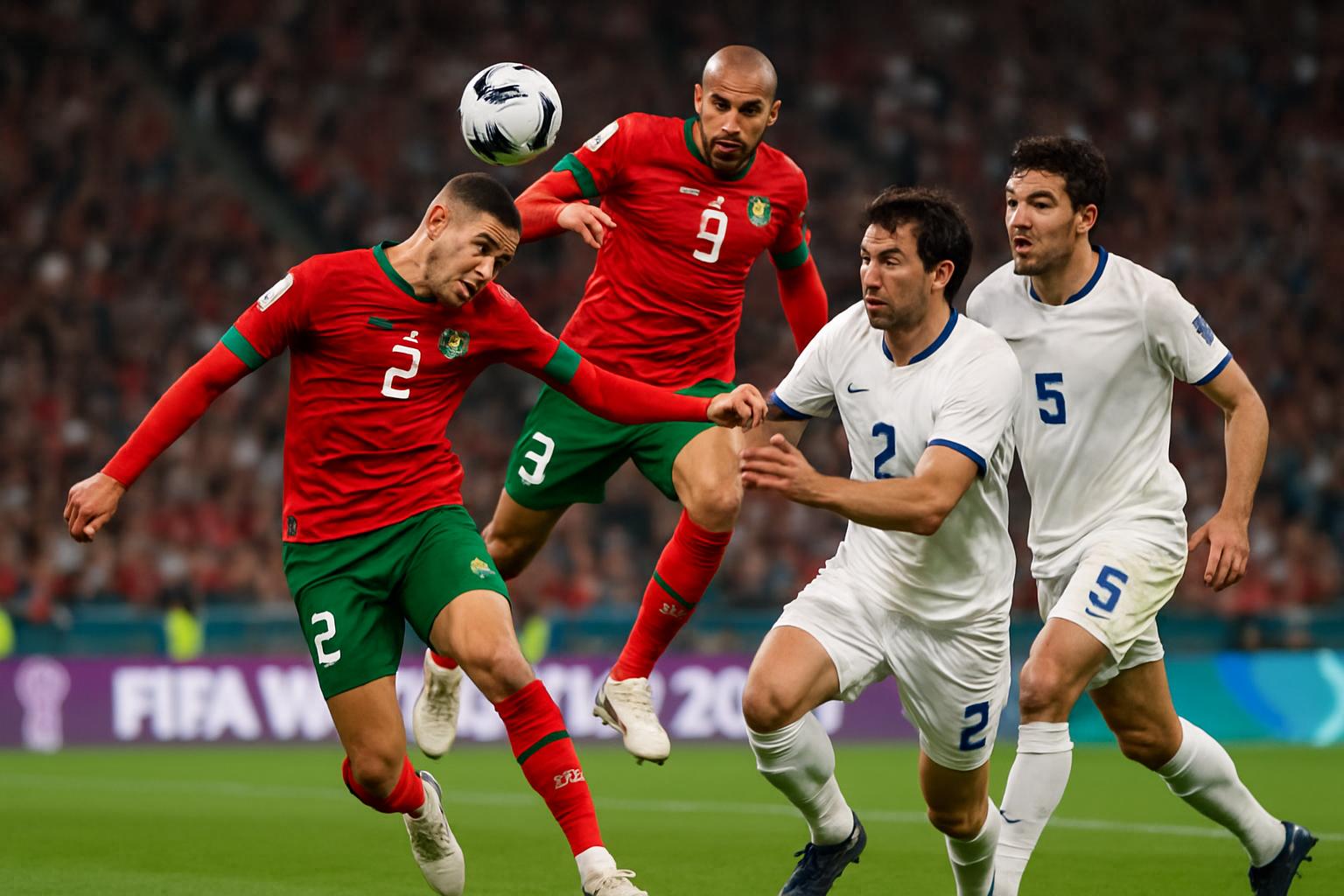 Célébrations au Maroc après la victoire en Coupe du Monde