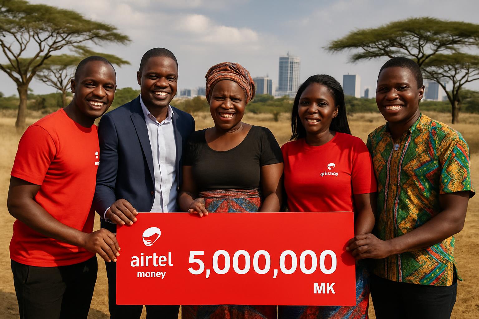 Airtel Money récompense trois gagnants de 5 millions de kwachas au Malawi