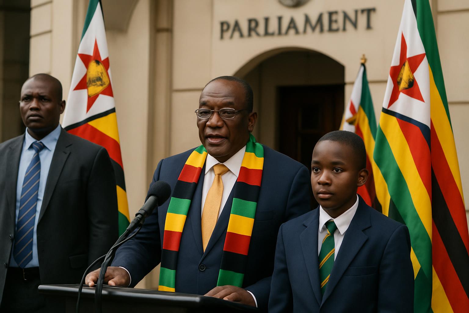 Un élève de St Augustine élu vice-président enfant du Zimbabwe