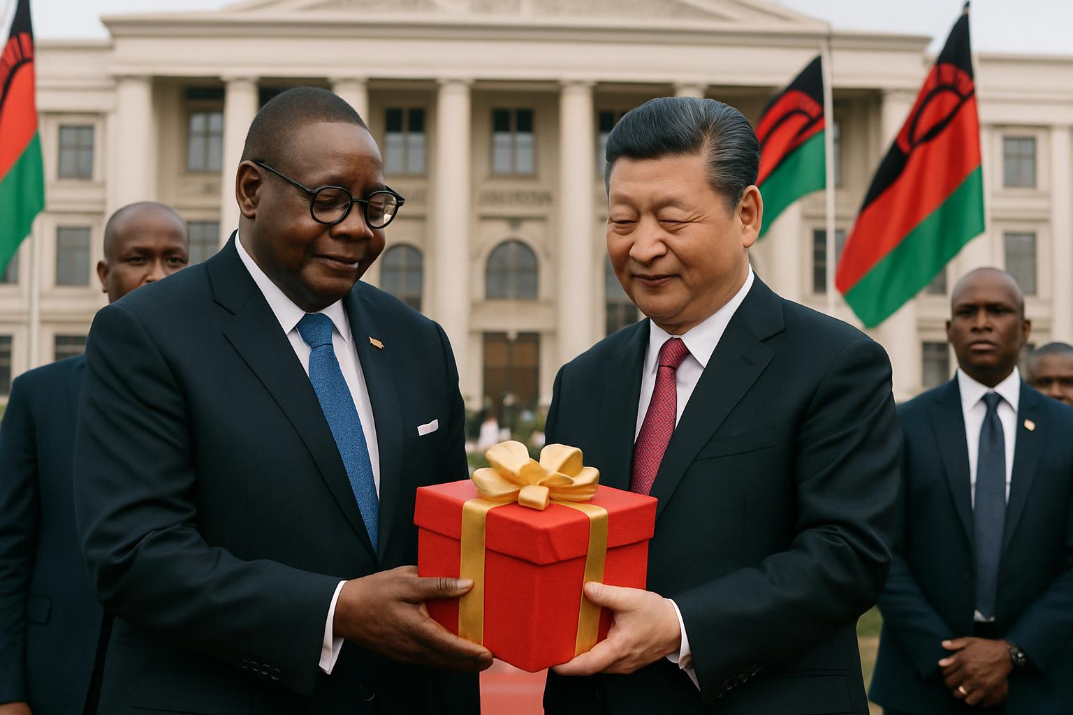 Le Président Mutharika du Malawi reçoit un cadeau d'anniversaire de Xi Jinping