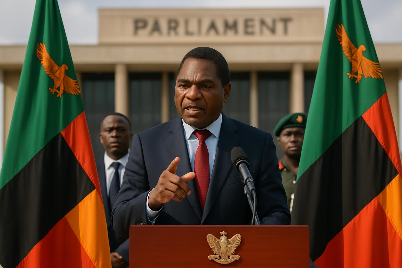 Hakainde Hichilema critique ses adversaires sur les promesses de développement en Zambie