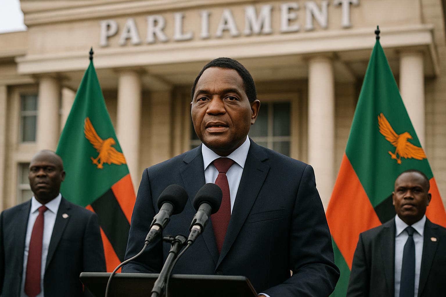 Hakainde Hichilema appelle au soutien pour un nouveau mandat en Zambie