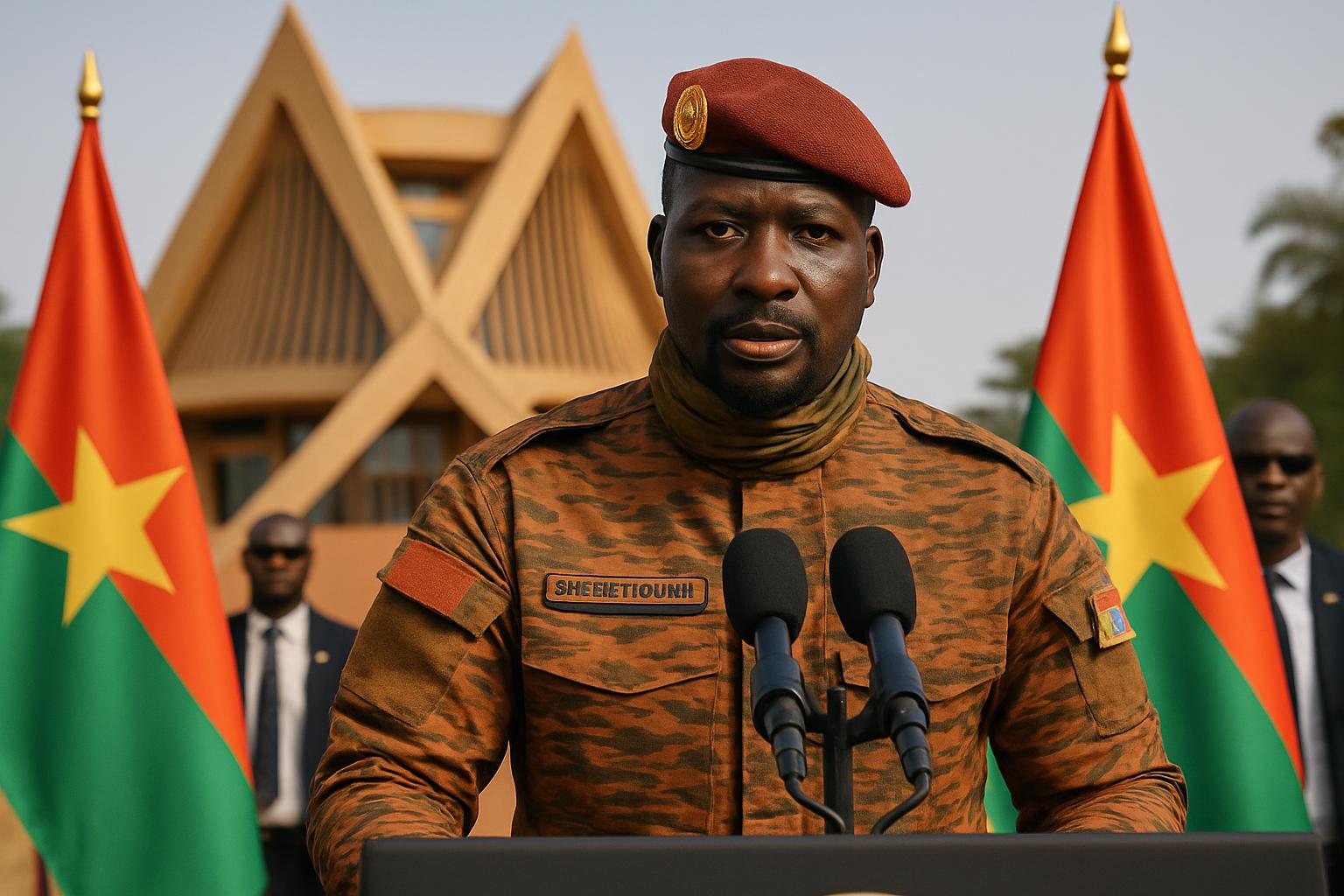 Le Capitaine Ibrahim TRAORÉ inaugure le barrage de Pô Kapro