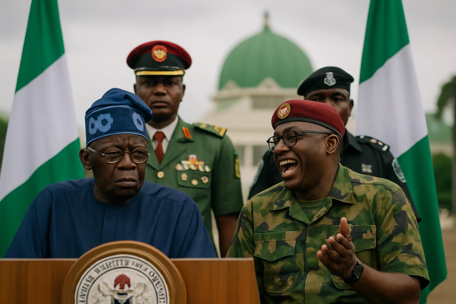 Un coup d'État présumé : Le suspect se moque de Tinubu après l'annulation du défilé