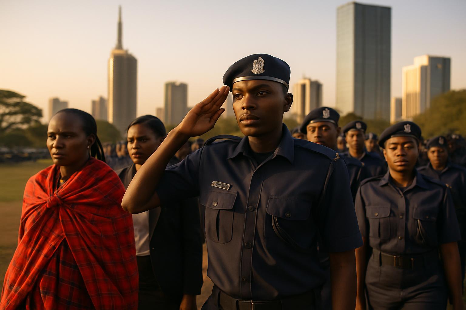2 500 officiers rejoignent l'unité de police métropolitaine de Nairobi
