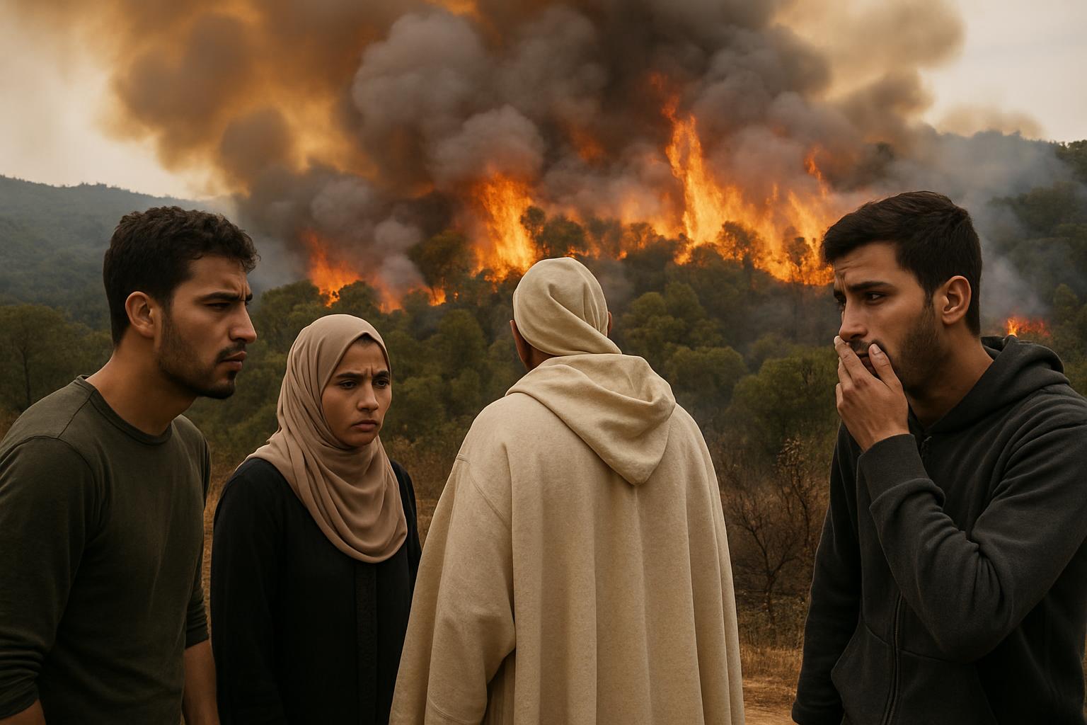 Feux de forêt en Algérie : 7 suspects arrêtés pour incendies volontaires