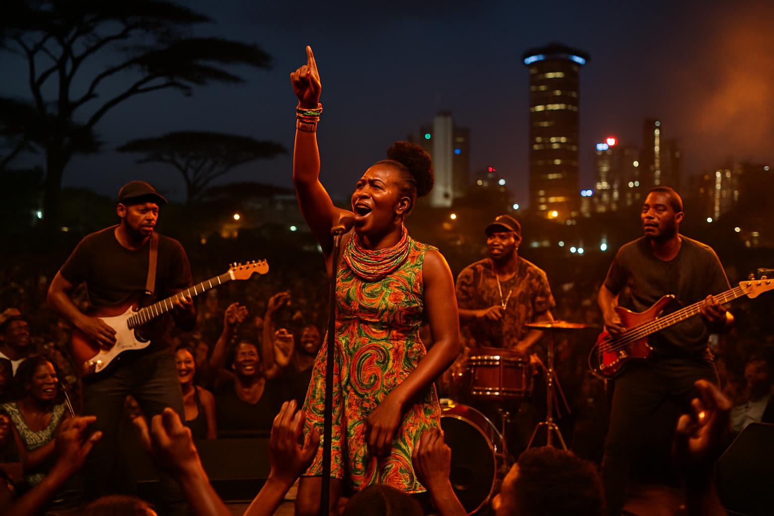 Le chanteur malawien Driemo se produit au concert Africa Connect
