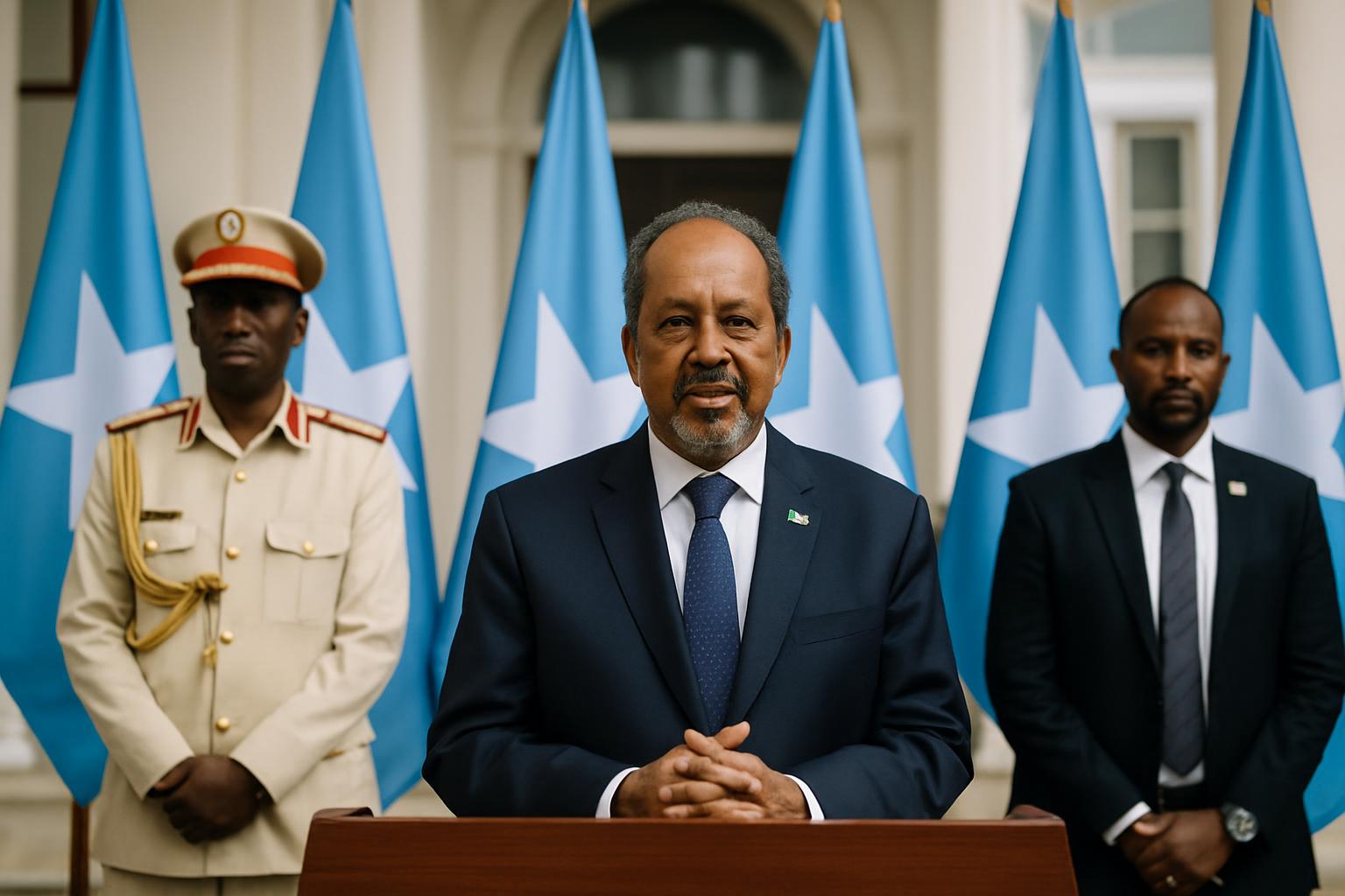 Le Président Mohamud reçoit les lettres de créance de sept nouveaux ambassadeurs