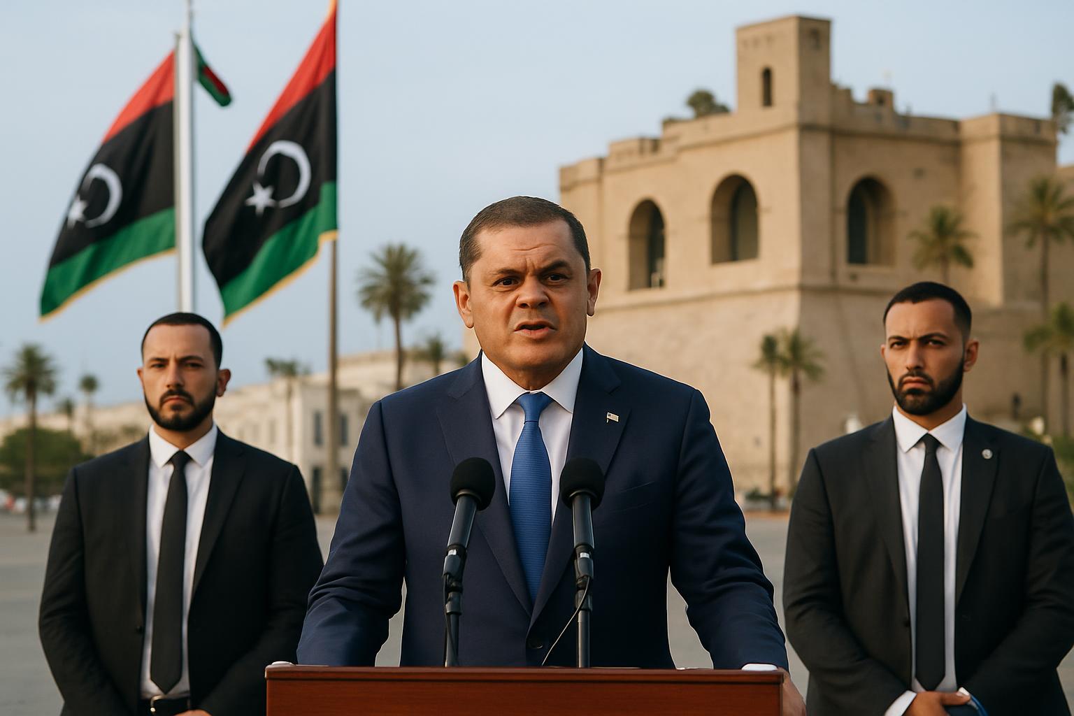Le Premier ministre libyen Aldabaiba discute de la crise énergétique