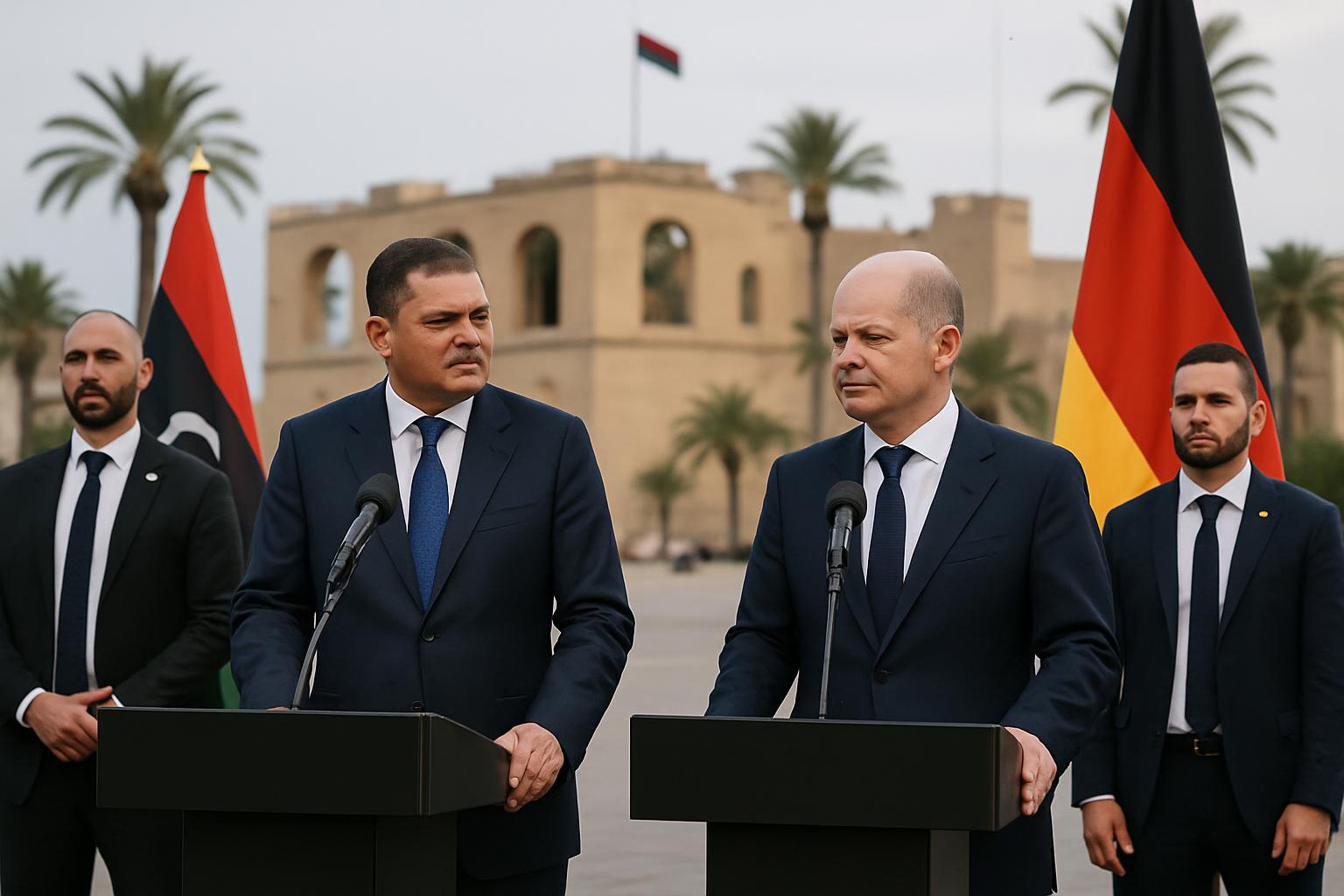 Aldabaiba et Berndt discutent des avancées politiques en Libye