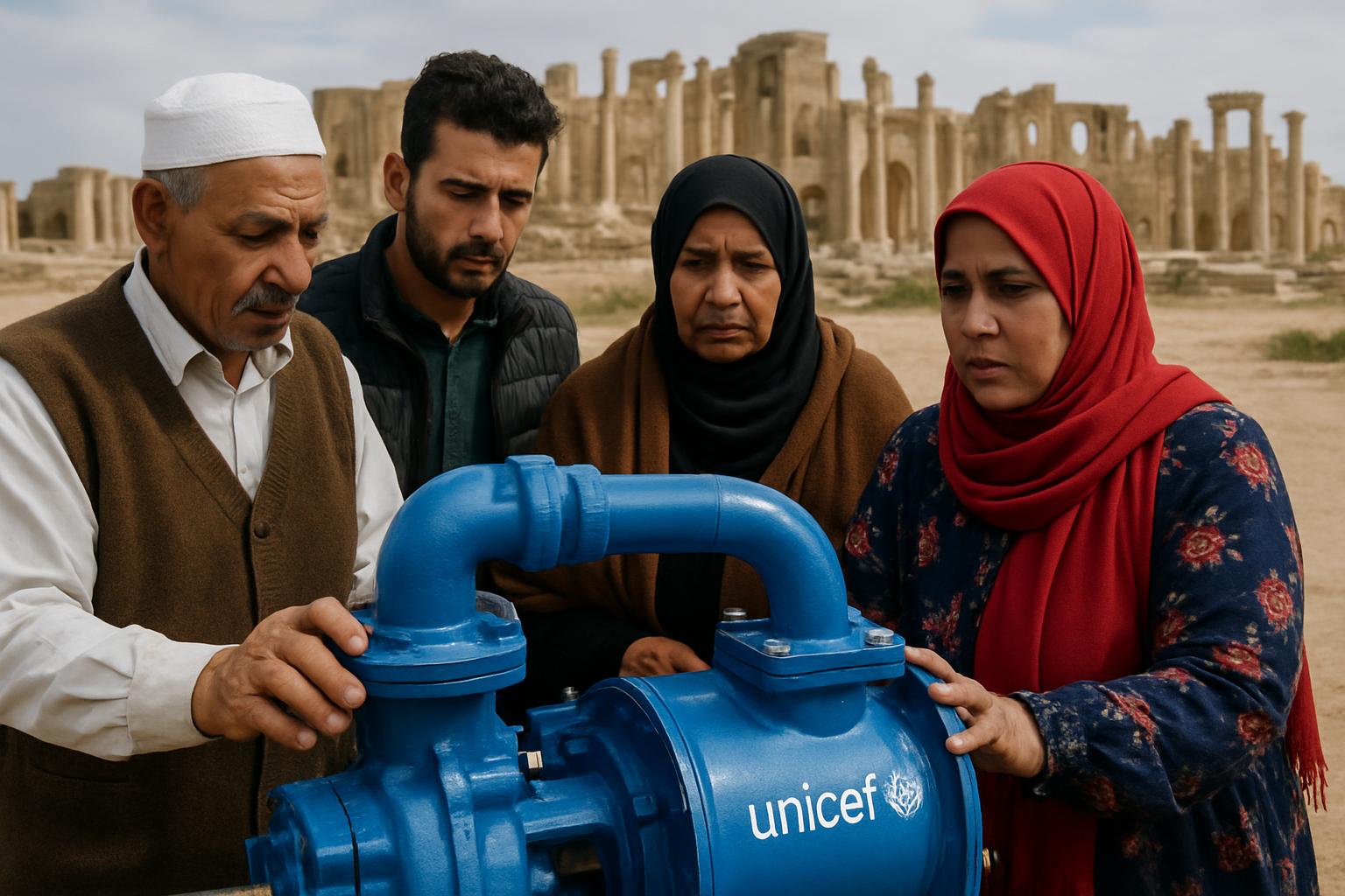 UNICEF fournit 31 pompes à eau à Kufra en Libye