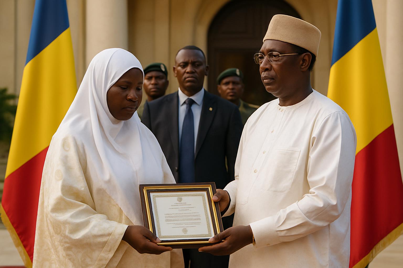 Kaltouma Kabaro, une Centrafricaine honorée par le chef de l'État après son succès au concours international de Coran