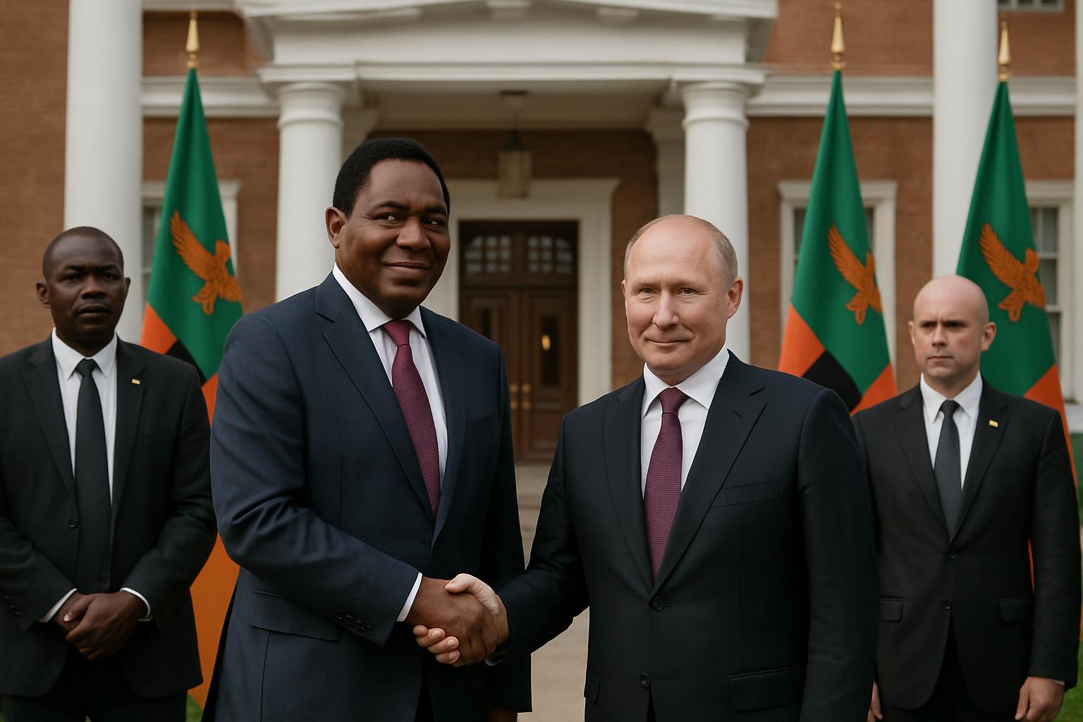 Vladimir Poutine félicite Hakainde Hichilema pour sa réélection
