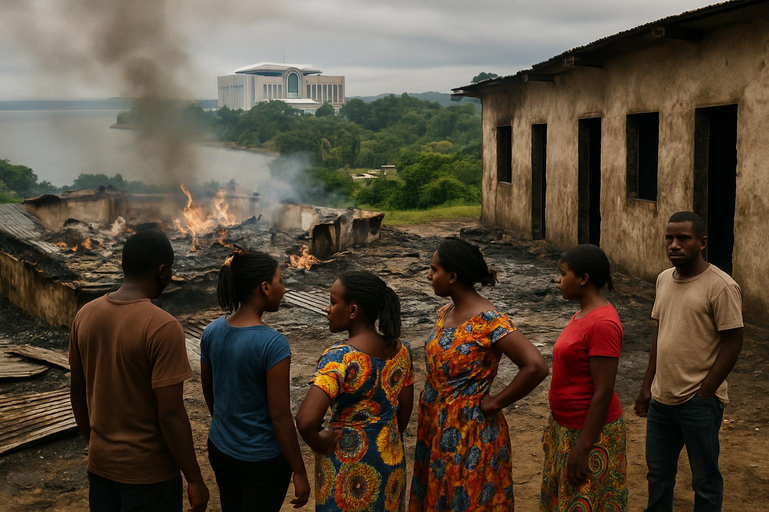 Booué : un incendie détruit quatre salles de classe à quelques heures de la rentrée