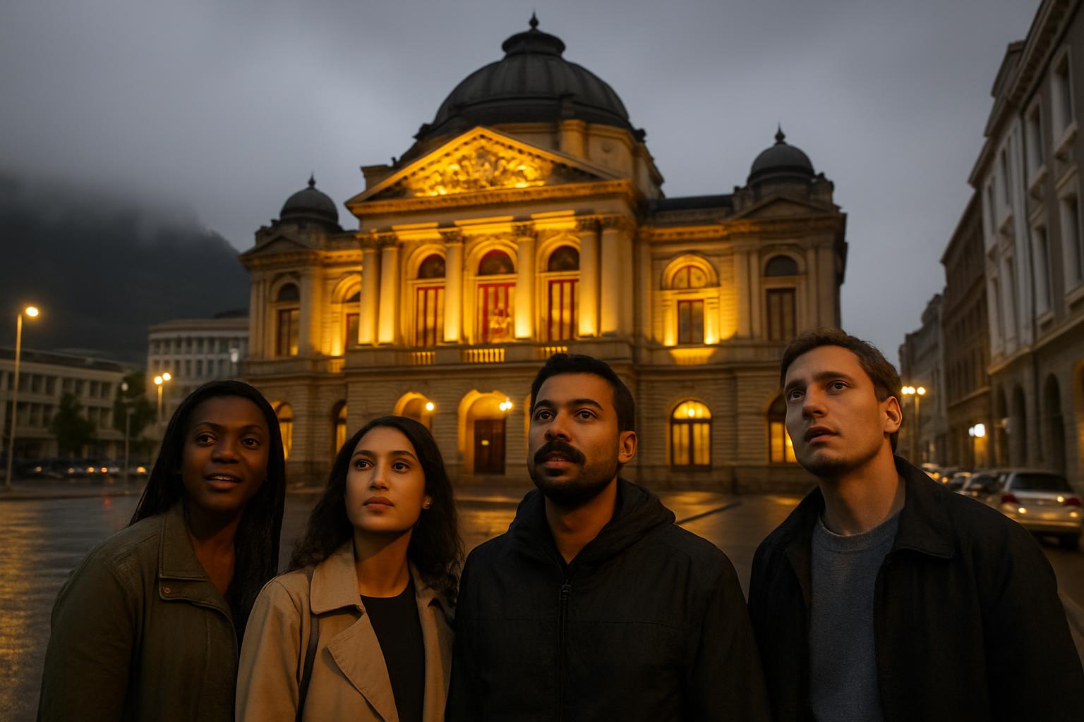Le théâtre de Durban s'illumine malgré la grisaille