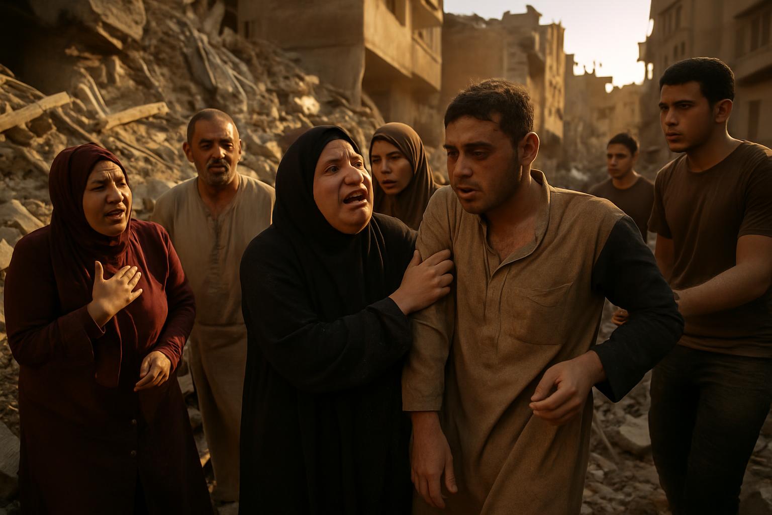 Effondrement d'un bâtiment à Gaza : plus de 20 morts et des dizaines coincés