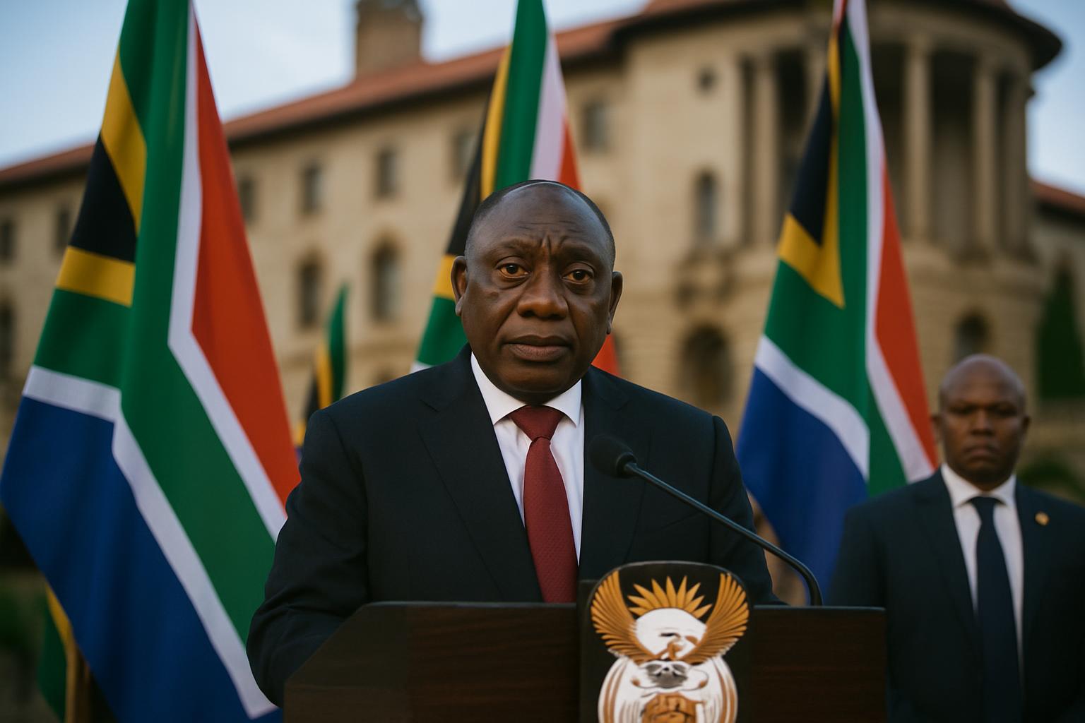 L'Afrique du Sud soutient les familles endeuillées, déclare le président Ramaphosa