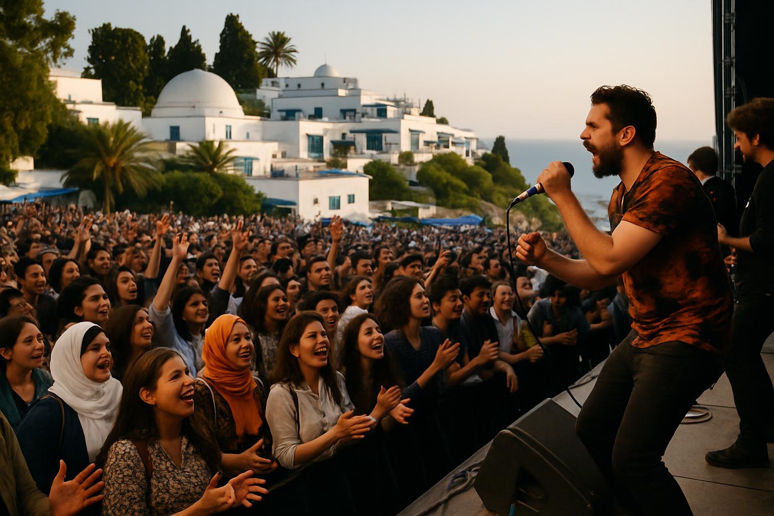 Manifestation en Tunisie pour la libération des détenus de la Flottille Soumoud