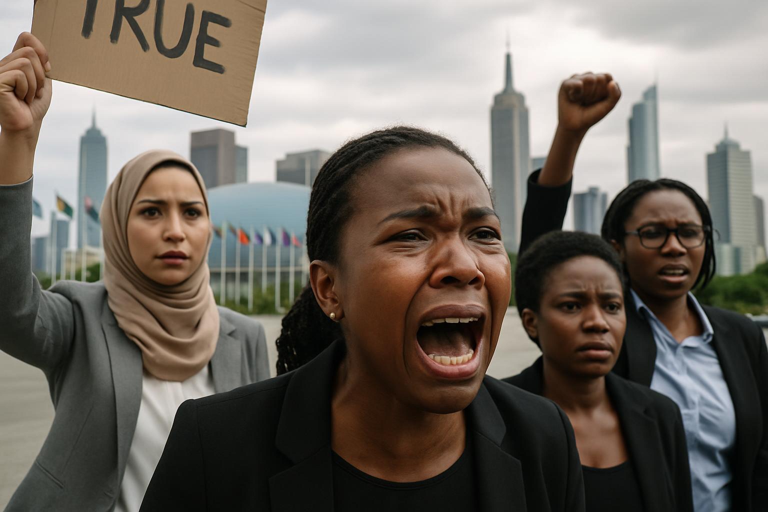 Des femmes protestent après une série de meurtres près de Johannesburg