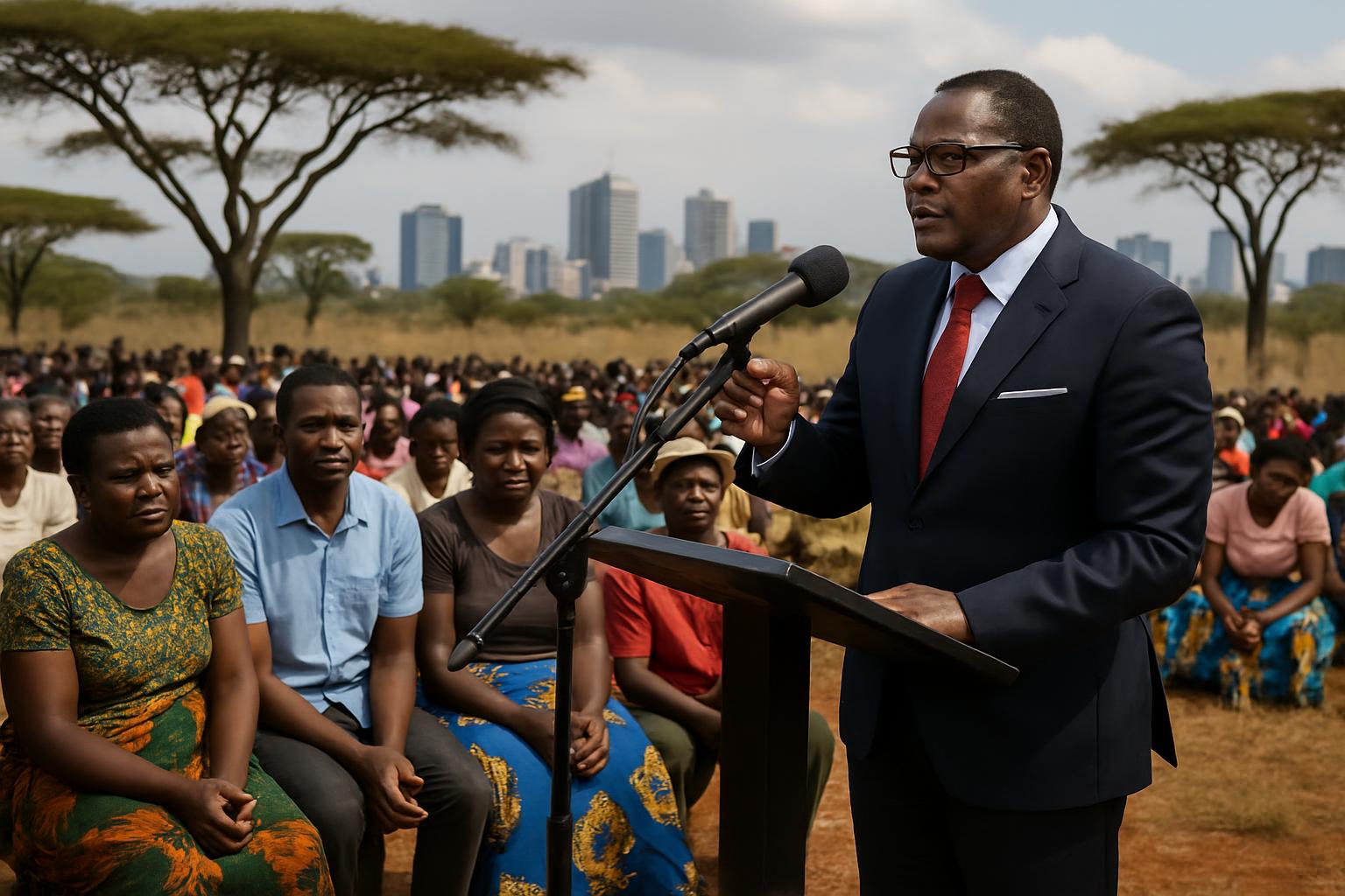 Chakwera s'exprime sur la crise énergétique et les prix des récoltes au Malawi