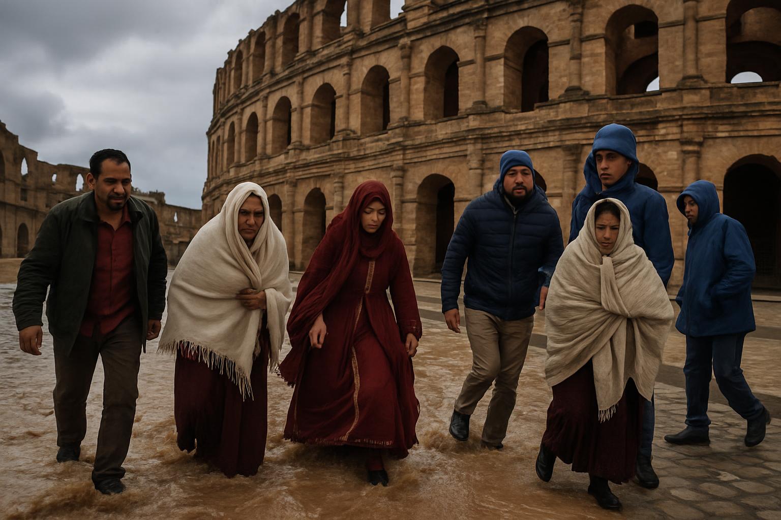 Fortes pluies dans l’Ouest de la Tunisie : Images impressionnantes des ruissellements