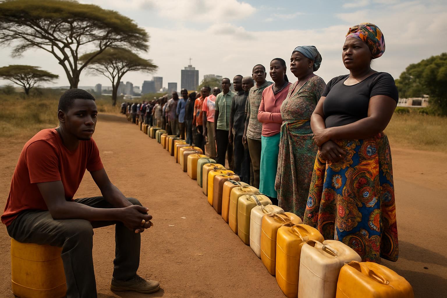 Pénurie de diesel à Lilongwe : des files d'attente interminables aux stations-service