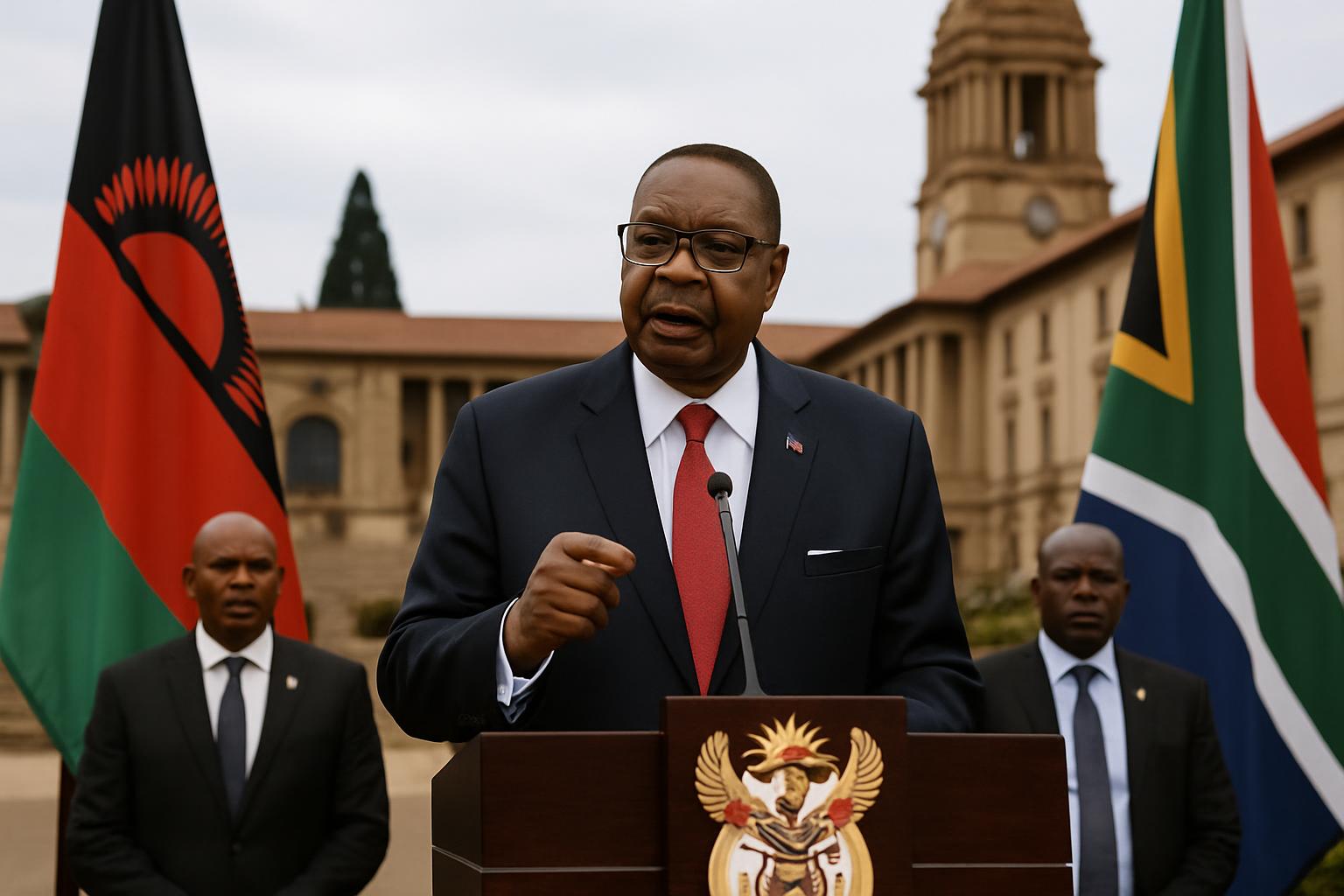 Le Président Mutharika en visite privée en Afrique du Sud