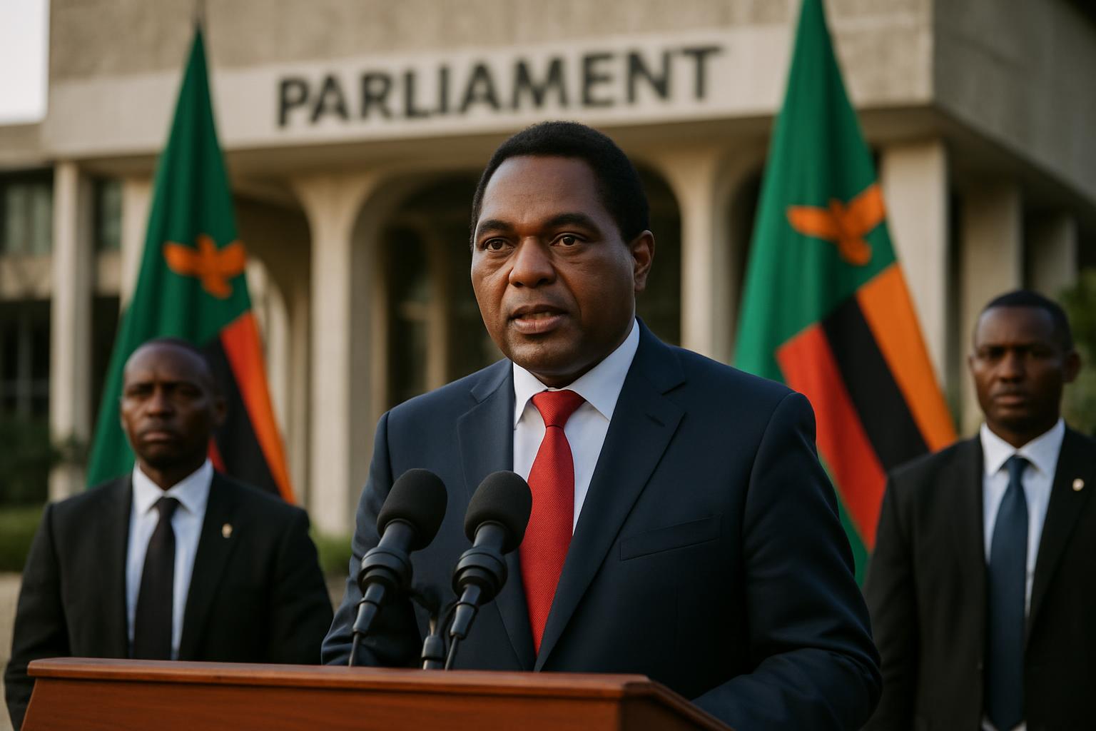 Hakainde Hichilema s'exprime demain devant le Parlement zambien