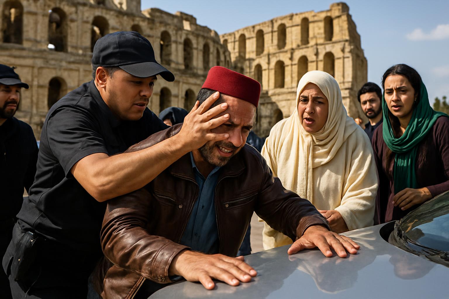La police tunisienne arrête un voleur de voitures en flagrant délit