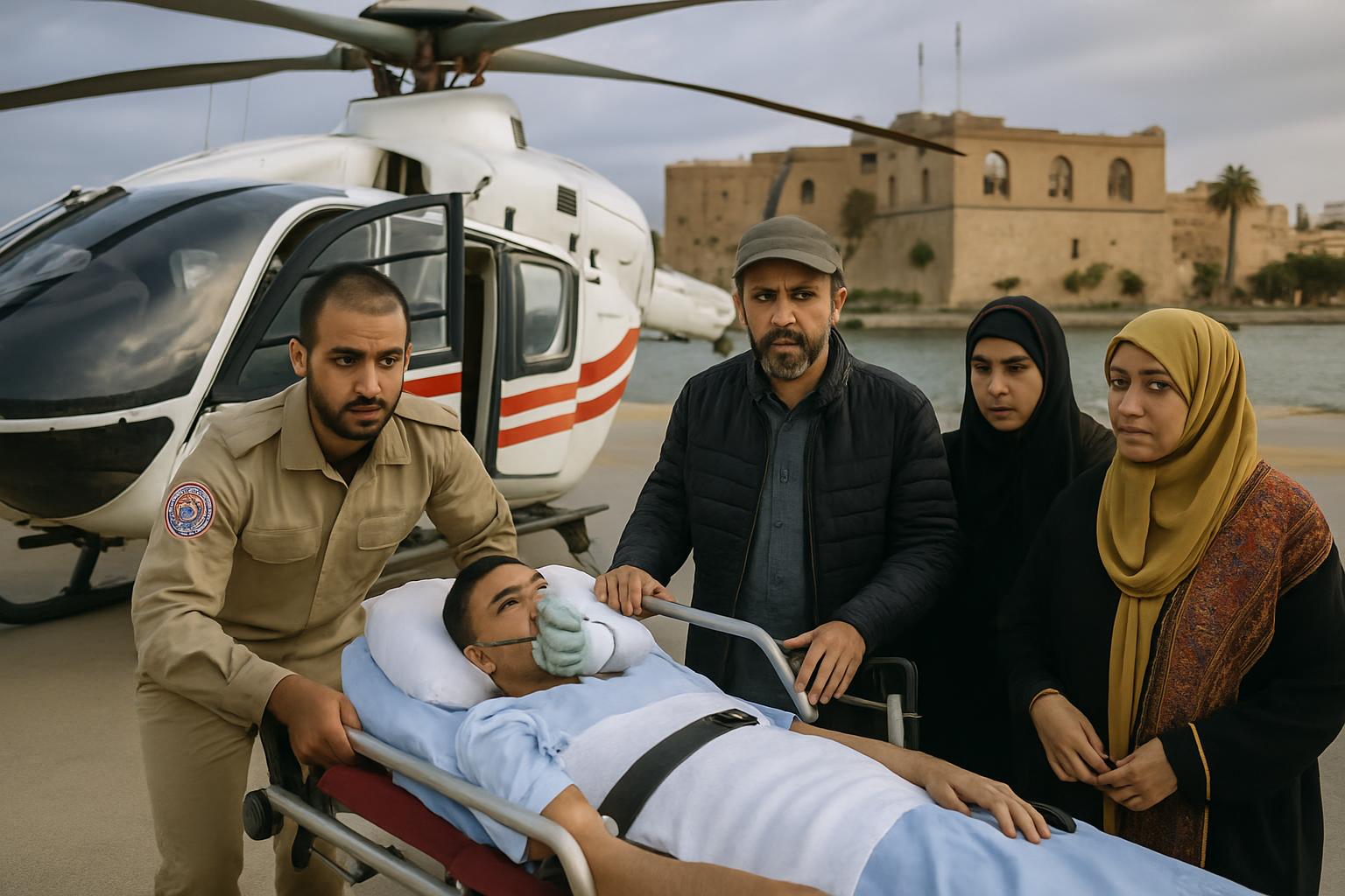 Le service d'ambulance aérienne libyen a transféré 110 cas médicaux en deux mois