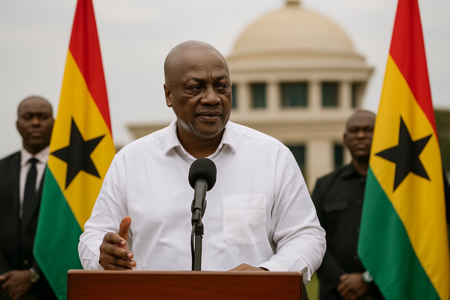 Le Président Mahama conclut sa tournée en Ahafo